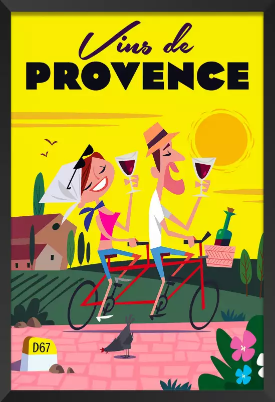 Vive la Provence - affiche cote d azur