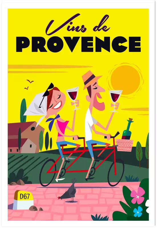 Vive la Provence - affiche cote d azur