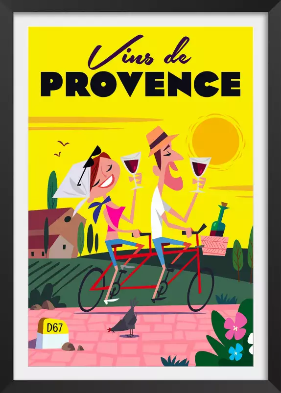 Vive la Provence - affiche cote d azur