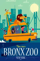 Bronx Zoo - poster de new york