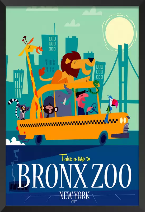 Bronx Zoo - poster de new york