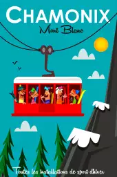 Téléphérique de l' Aiguille du Midi - poster les alpes