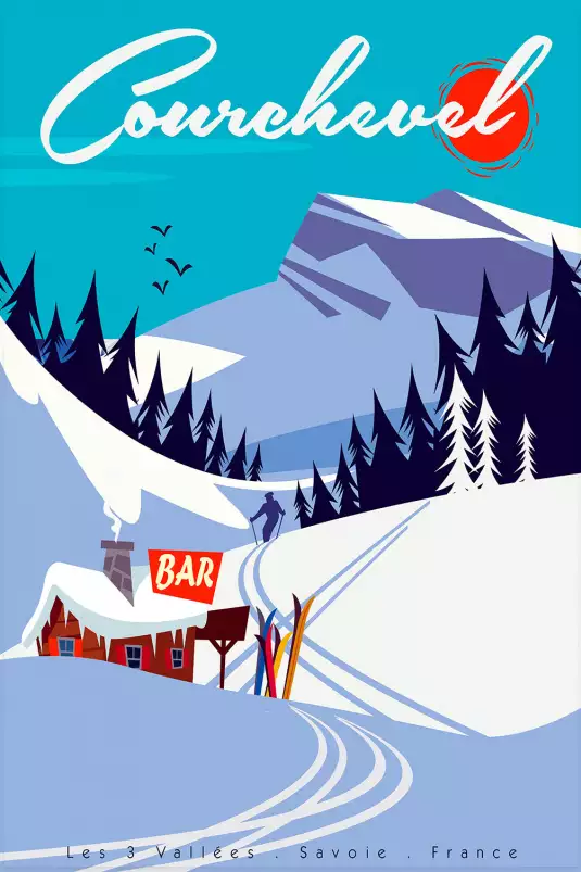Ski Courchevel - poster les alpes