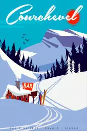 Ski Courchevel - poster les alpes