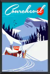 Ski Courchevel - poster les alpes