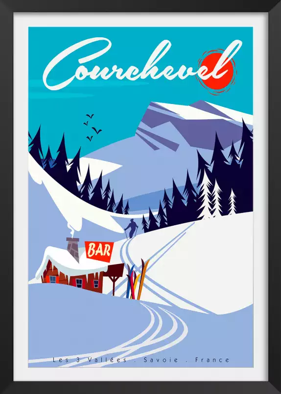 Ski Courchevel - poster les alpes