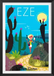 Jardin exotique d' Eze - poster sud est