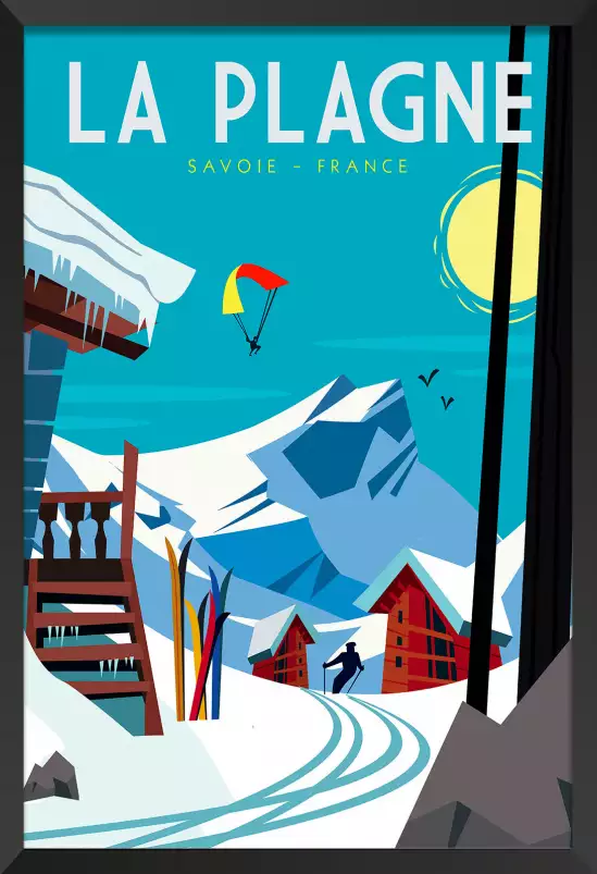 Belle Plagne - affiche les alpes