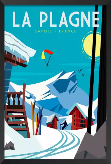 Belle Plagne - affiche les alpes