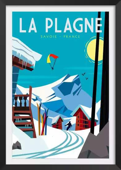 Belle Plagne - affiche les alpes