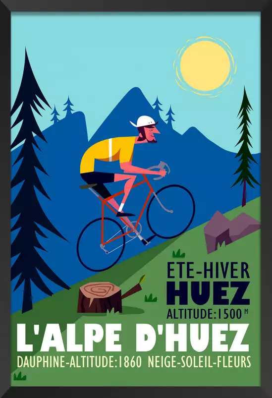 L'Alpe D'Huez - poster les alpes