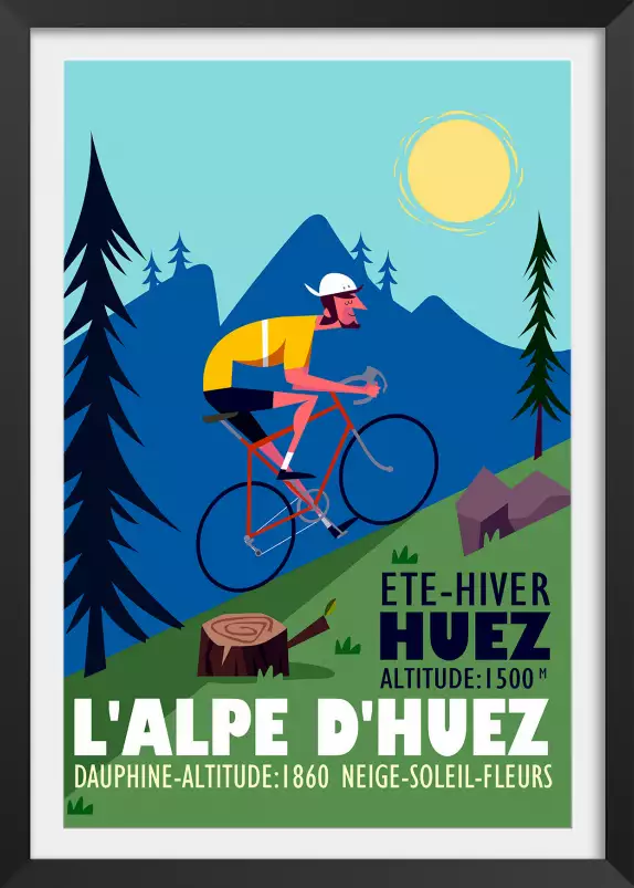 L'Alpe D'Huez - poster les alpes