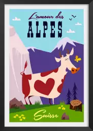 L'amour des Alpes Suisse - poster les alpes