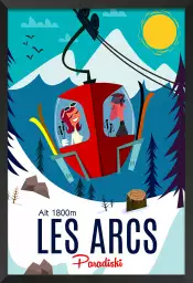 Paradiski Les Arcs - poster les alpes