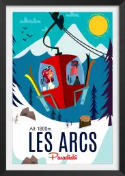 Paradiski Les Arcs - poster les alpes