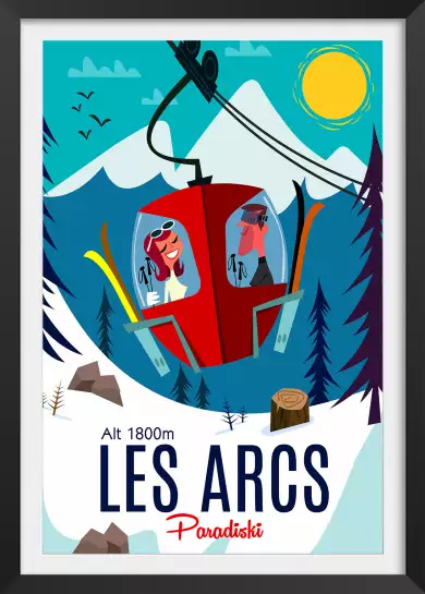 Paradiski Les Arcs - poster les alpes