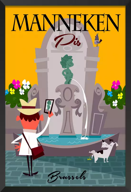 Manneken Pis à Bruxelles - poster du monde