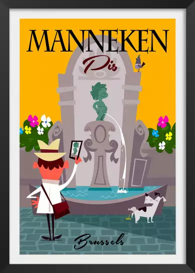 Manneken Pis à Bruxelles - poster du monde