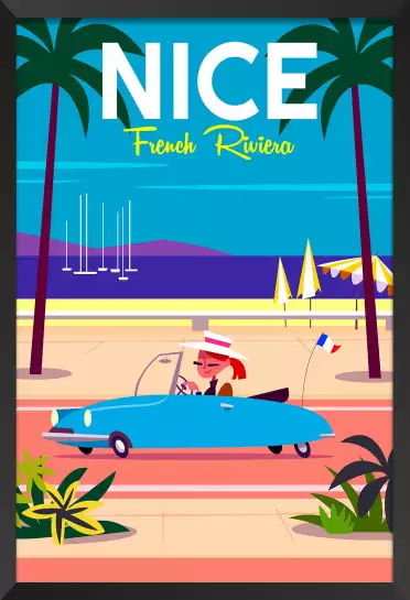 Nice Promenade des Anglais - poster sud est