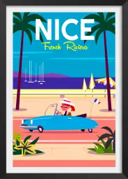 Nice Promenade des Anglais - poster sud est