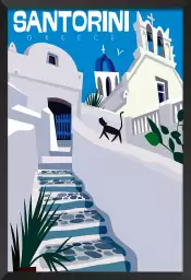 Santorini blanc bleu -  villes du monde