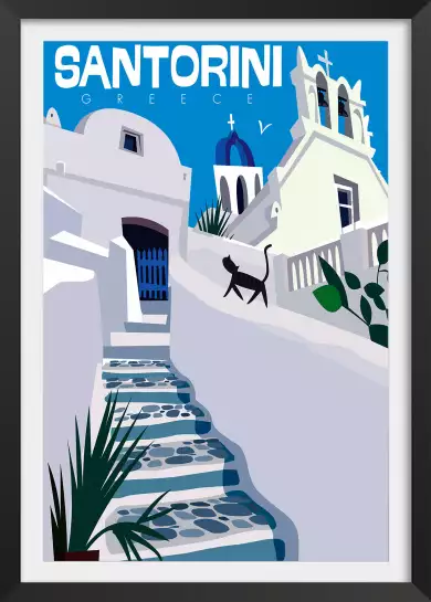 Santorini blanc bleu -  villes du monde