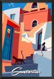 Les chats de Santorini -  villes du monde