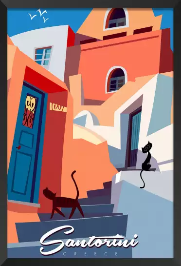 Les chats de Santorini -  villes du monde