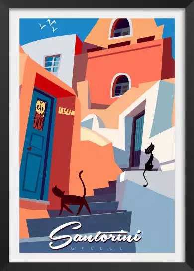 Les chats de Santorini -  villes du monde