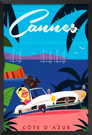 Cannes et les Iles de Lerins - affiche cote d azur