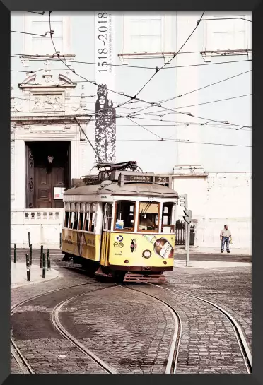 WelcometoPortugal Tram24 vintage - tableau ville