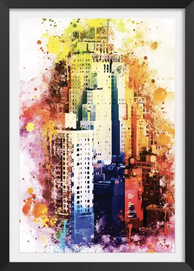 The New Yorker flash vision - poster de new york