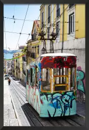 Lisbonne "Tram Street Graffiti" - tableau ville