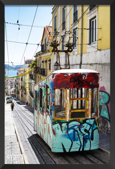 Lisbonne "Tram Street Graffiti" - tableau ville