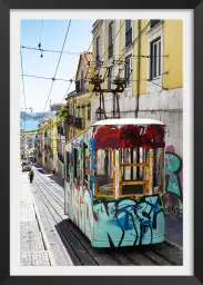 Lisbonne "Tram Street Graffiti" - tableau ville