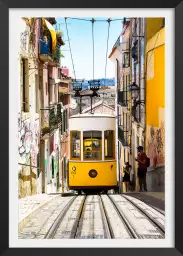 Lisbonne "Tram jaune" - tableau ville