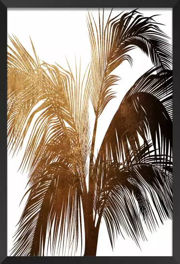 Palme de bronze - poster palmier