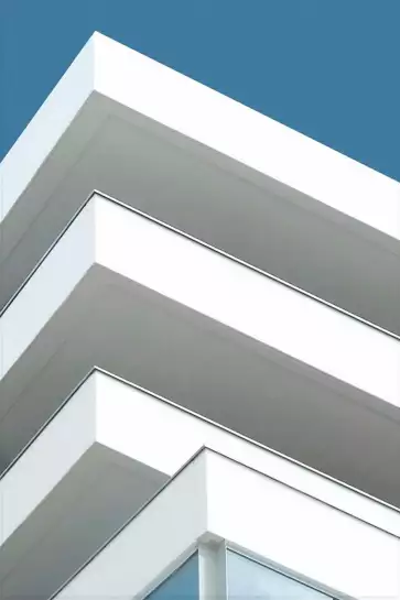 Balcons sur angle - tableau architecture