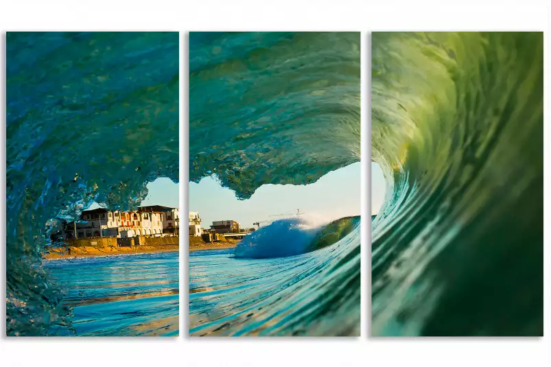 Hossegor dans le tube - tableaux mer