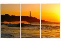 Surf sur anglet - affiche paysage ocean