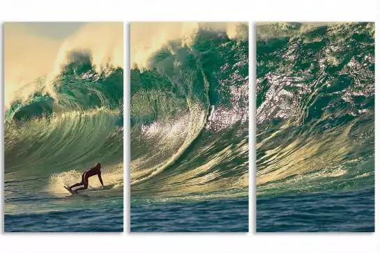 Surf grosse vague - affiche paysage ocean
