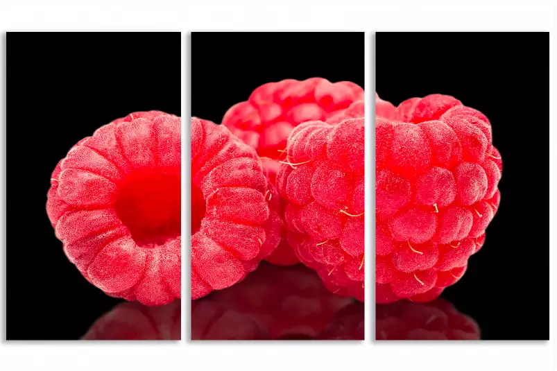 Framboises - affiche fruits