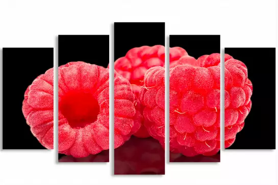 Framboises - affiche fruits