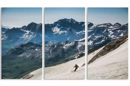 Montagne skieur - tableau montagne