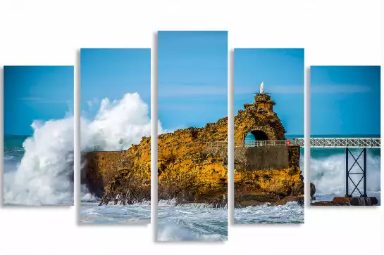 Vierge biarritz - affiche paysage ocean