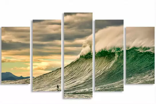 Surf belharra - affiche paysage ocean