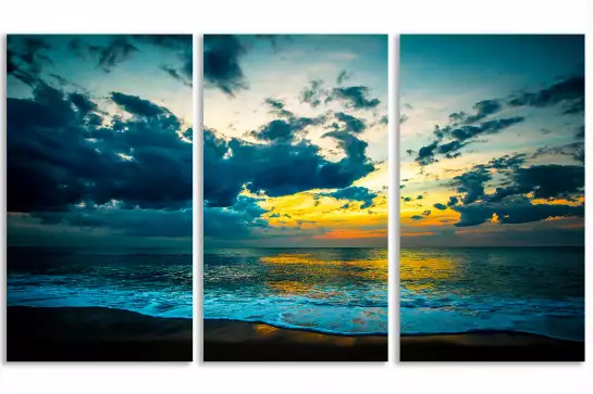 Sunset light - affiche paysage ocean