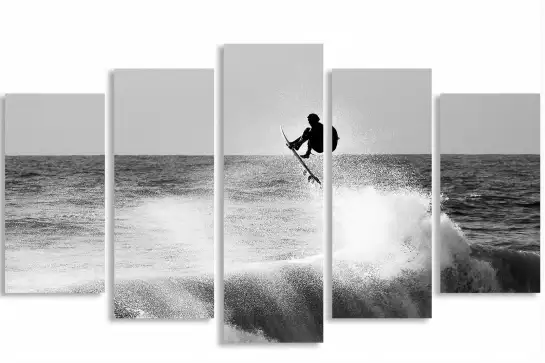 Surf hossegor - affiche paysage ocean