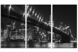 Brooklyn brigde de nuit - affiche new york