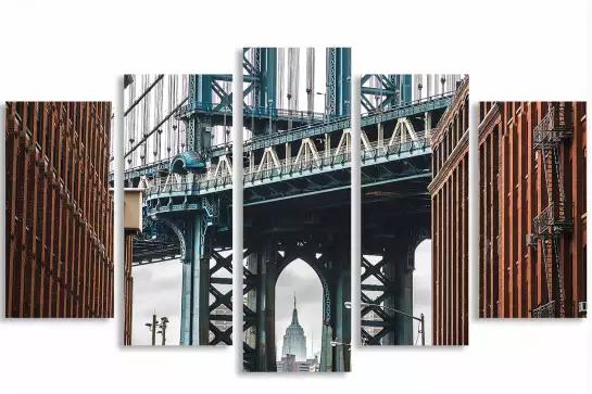 Nyc manhattan bridge - affiche new york